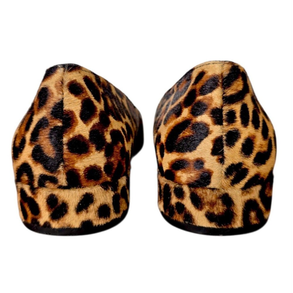 Kenneth Cole New York Leopard Calf Hair Point Block Heel Comfort Shoe 9.5 - Picture 5 of 6